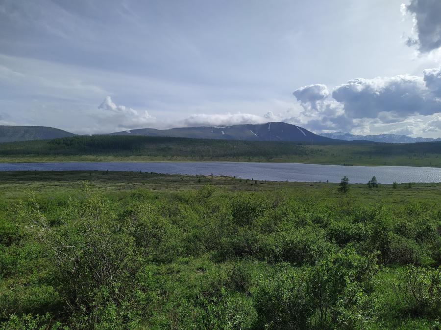 Озеро Окинское - исток реки Ока-Саянская