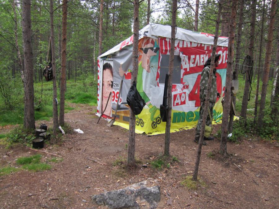 Гламурный домик рыбака в 100 метрах от нашей стоянки