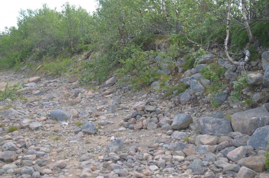 Сейд, обозначающий место стоянки в устье р. Золотая