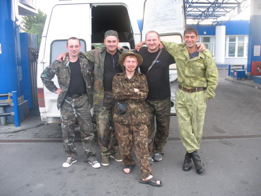 Перед отъездом на заправке