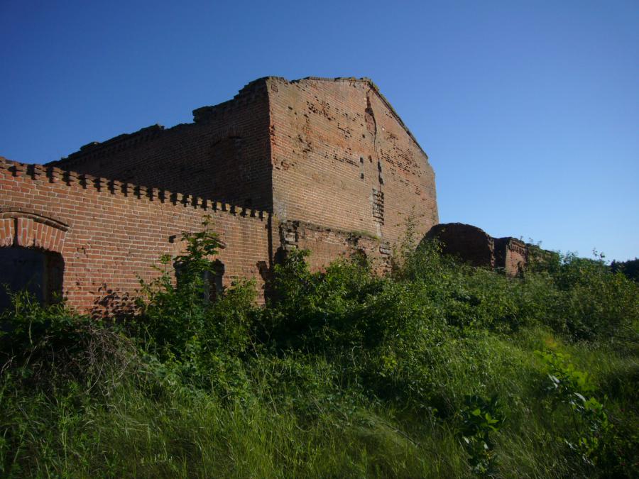 Тыльная часть здания