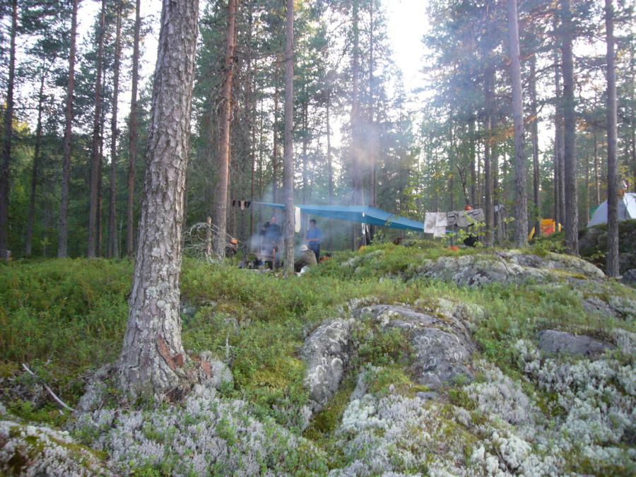 Наша вторая стоянка на Нижней Охте близ оз. Куккомозера
