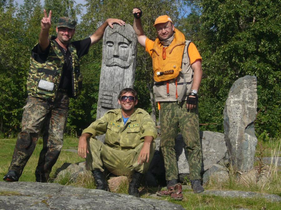 На каменистом мыске оз. Юляозеро
